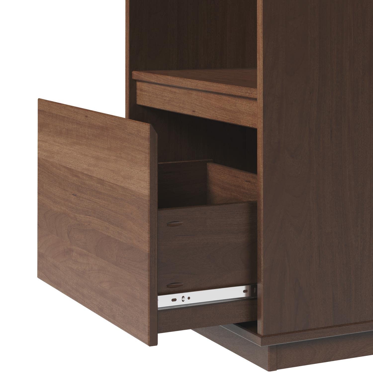 Linon Rawlins Mid Century Modern Bookcase with 1 Drawer - Stylish Storage for Living Room, Office & Bedroom