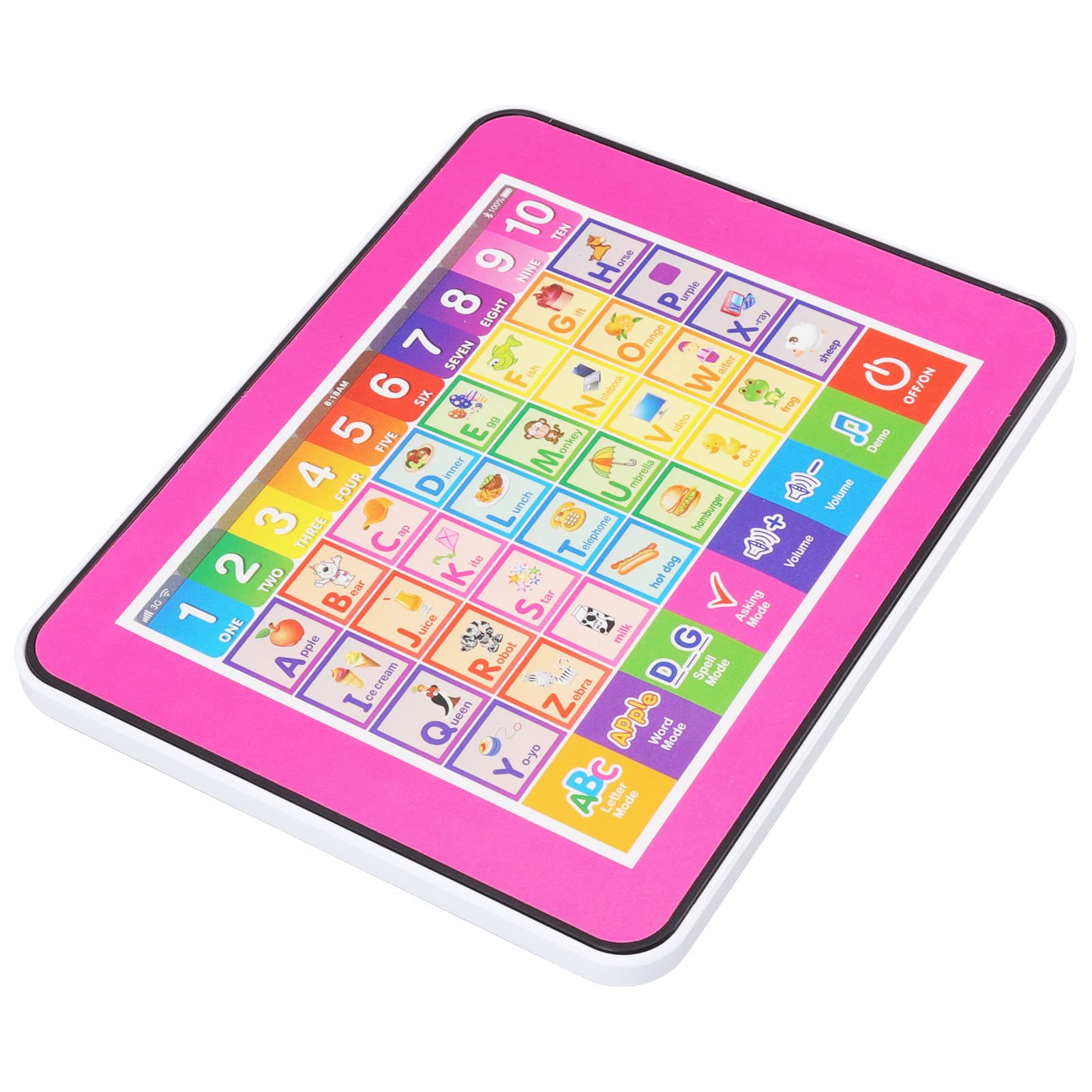 LBEC Smart Toy Tablet for Kids - English Learning Machine with Interactive Games, Small & Portable for Travel - Pink | Perfect for Home, School & On-the-Go Education
