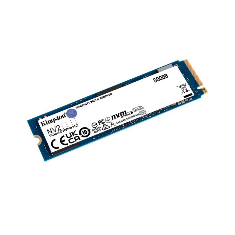 Kingston 500GB NV2 M.2 2280 PCIe 4.0 x4 NVMe Internal SSD - High Speed Solid State Drive for Gaming, Laptop & Desktop PC Upgrades