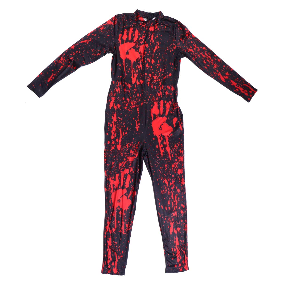 KESYOO Halloween Jumpsuit - Long Sleeve Bloody Bodysuit Costume for Halloween Party, Cosplay & Masquerade | Scary Outfit for Horror Theme Parties & Costume Events