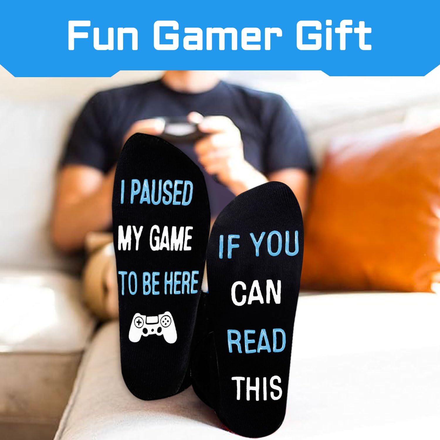 Gaming Socks for Men & Teens - Cool Gamer Gifts for Gaming Enthusiasts