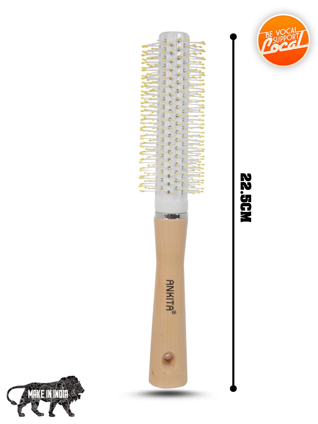 Ankita Nylon Bristle Hair Brush - All Purpose Detangling & Styling Brush for Men & Women - Perfect for Home, Travel & Salon Use (B63) by Chhavi Creation