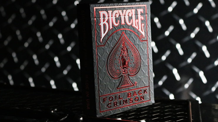 Premium Bicycle Metalluxe Playing Cards - Elegant Red Finish for Poker, Magic Tricks & Cardistry | Ideal for Card Games, Collectors & Professional Performers
