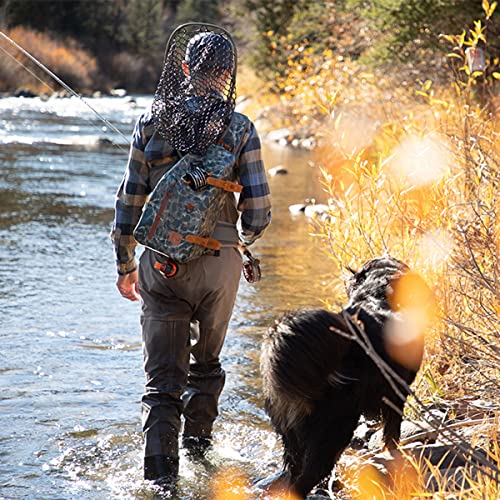 Waterproof Fly Fishing Sling Pack - Thunderhead Submersible by Fishpond in Eco Riverbed Camo | Perfect for Stream, River & Saltwater Fly Fishing Adventures