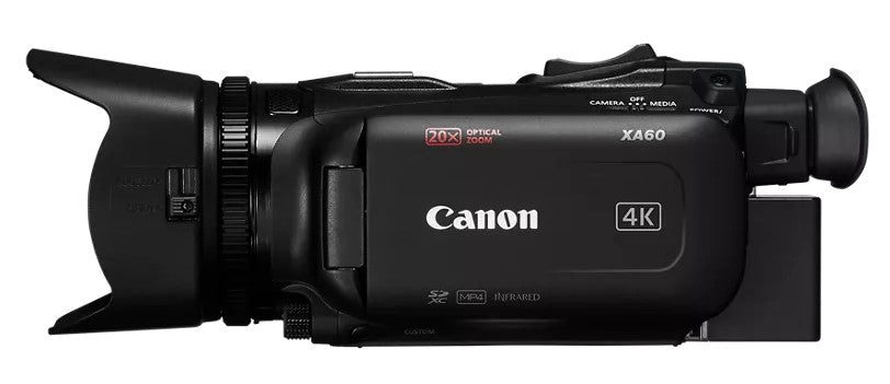Canon XA60 Professional UHD 4K Camcorder with 20x Optical Zoom, Dual Pixel AF & 3G-SDI - Perfect for Wedding Videography, Documentary Filming & Live Streaming