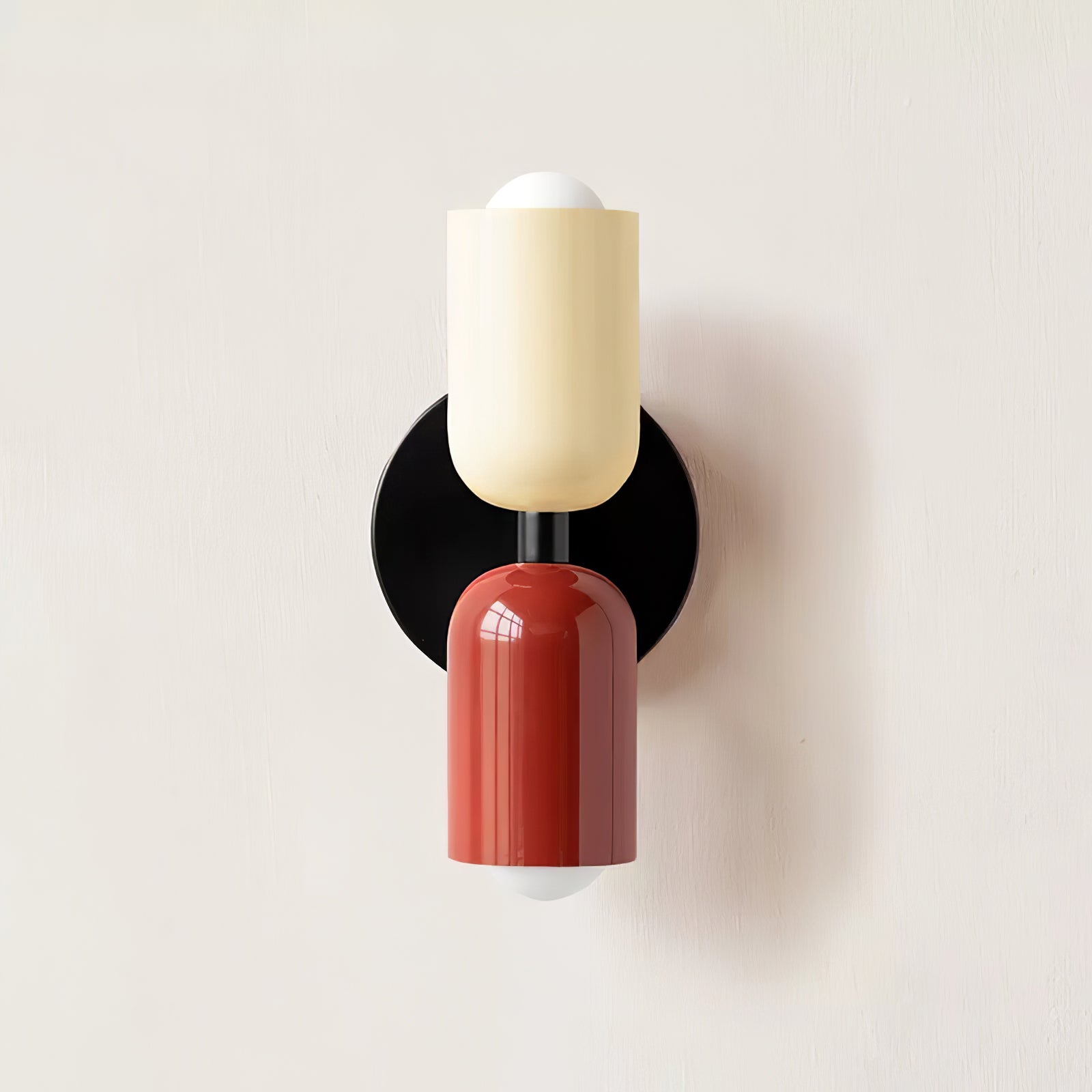 Stylish Couleur Double Plug In Wall Lamp - Modern USB & Outlet Sconce for Bedroom, Living Room & Office Lighting