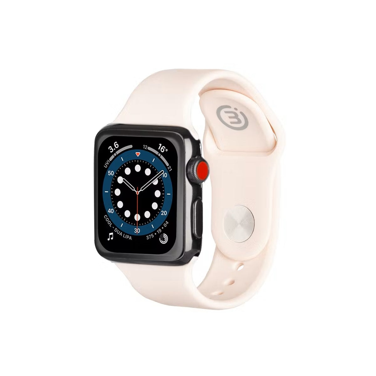 3sixT Durable Silicone Band for Apple Watch 42mm 44mm 45mm - Comfortable Sport Strap for Workout, Running & Daily Wear