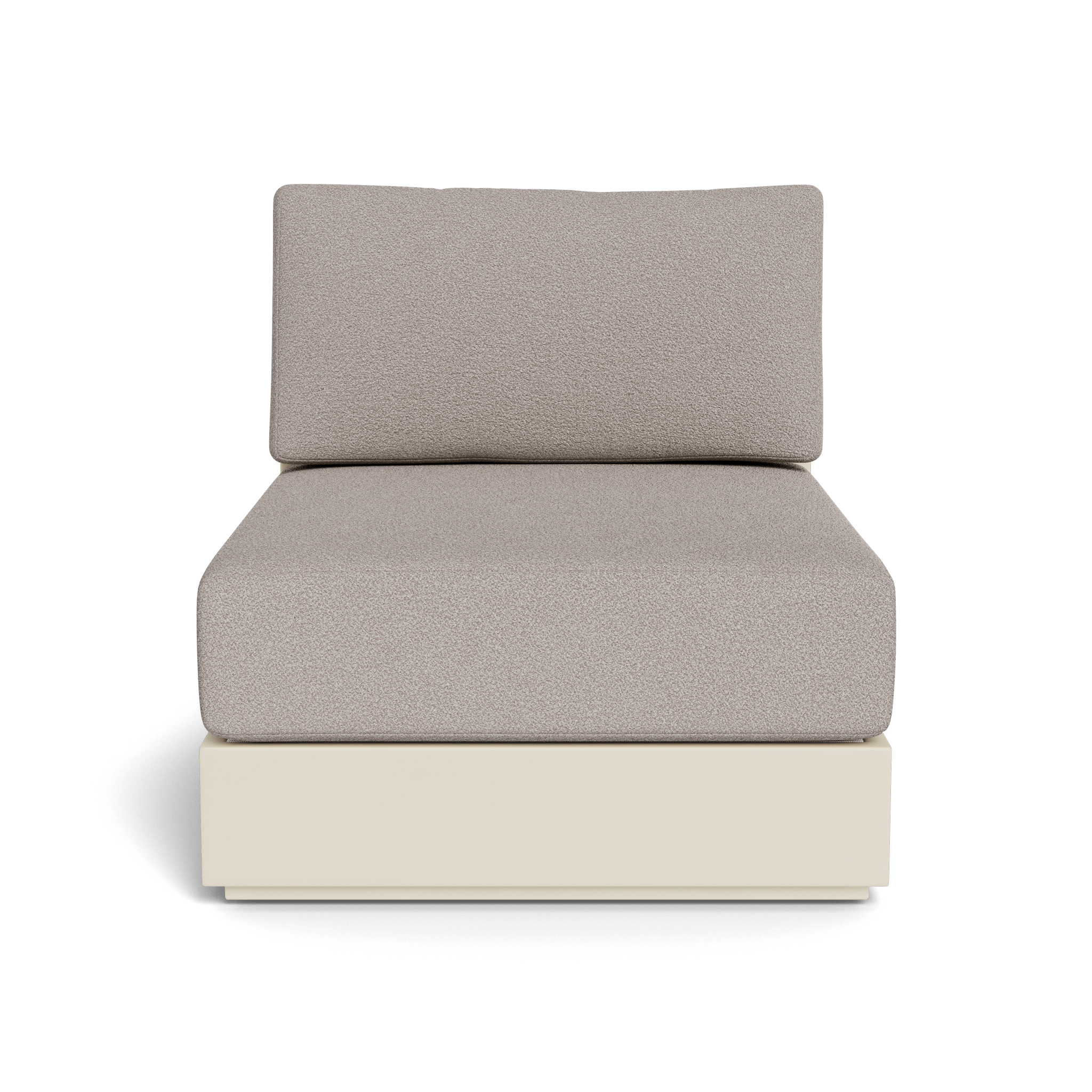 Hayman Aluminum Armless Single Chair - Lightweight Modern Dining Chair for Kitchen, Office, or Patio - Comfortable & Durable Metal Seat for Indoor and Outdoor Use