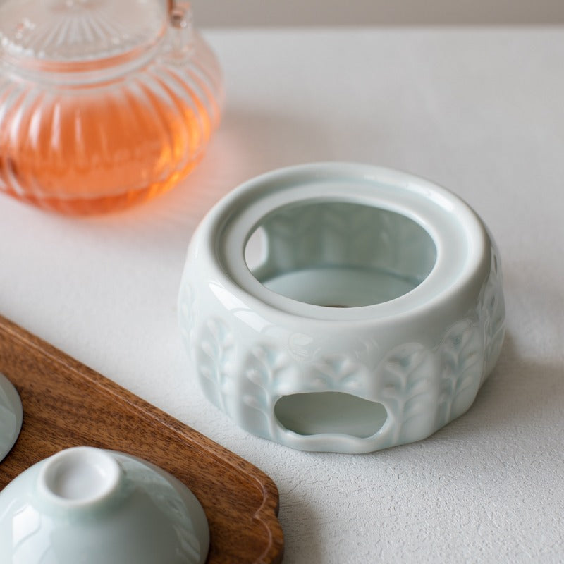 Ceramic Candle Teapot Warmer - Elegant Tea Pot Candle Holder for Home Decor, Gift & Relaxation | Perfect for Cozy Evenings, Tea Parties & Aromatherapy