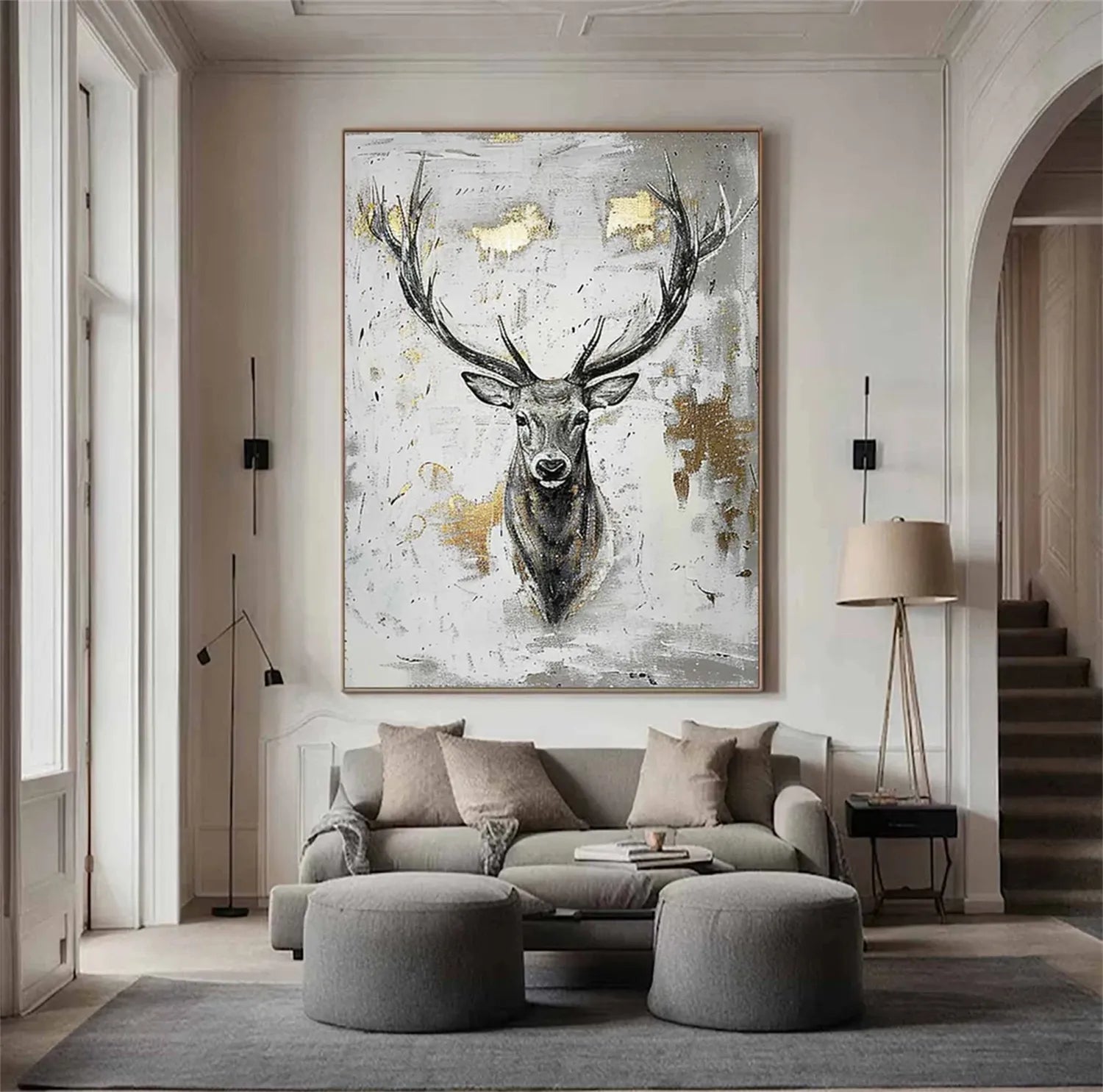 Animal Art Painting #AP081 - Handmade Wildlife Canvas Art for Home & Office Decor | Perfect for Living Room, Bedroom, or Gift
