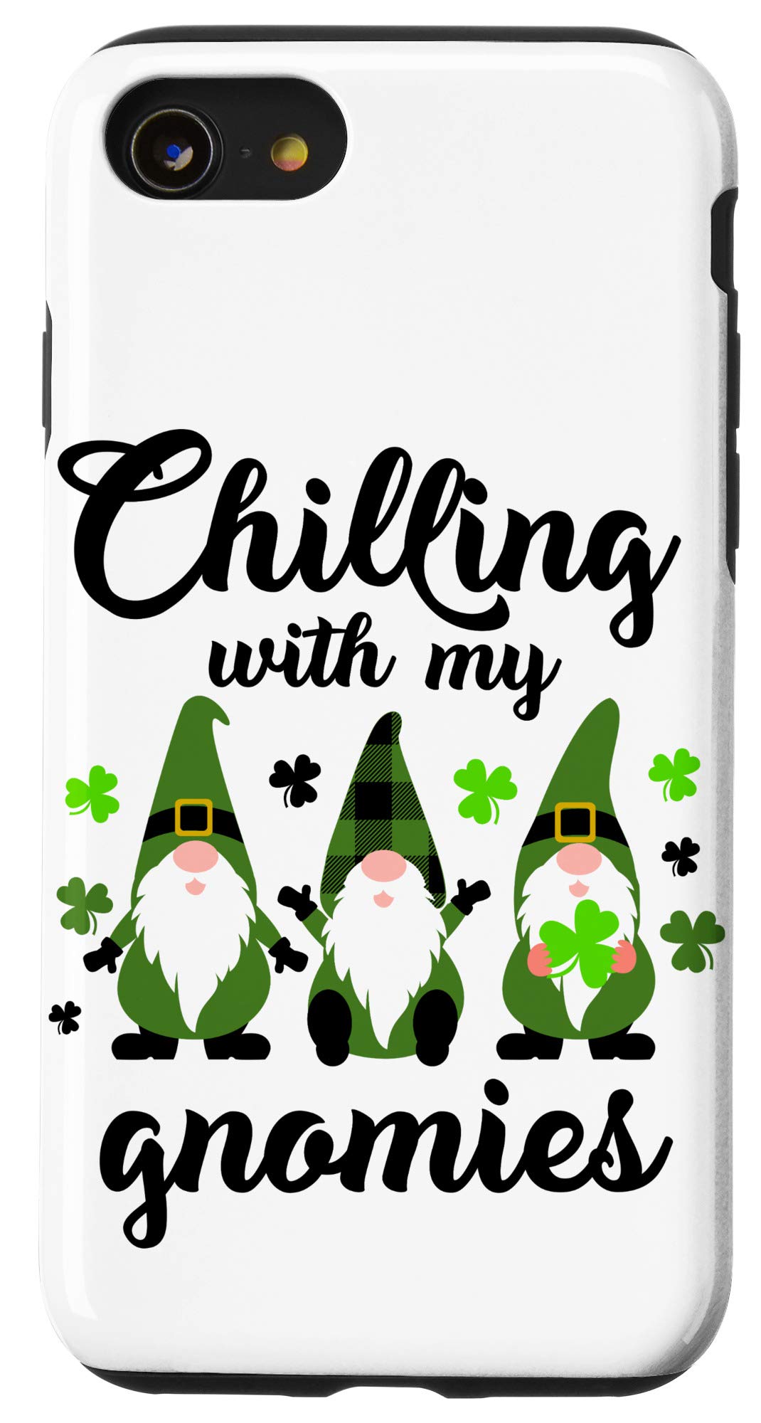 iPhone SE (2020)/7/8 St. Patrick's Day Gnome Design Protective Phone Case - Cute Leprechaun Themed Cover for Irish Festival, Party & Holiday Celebration