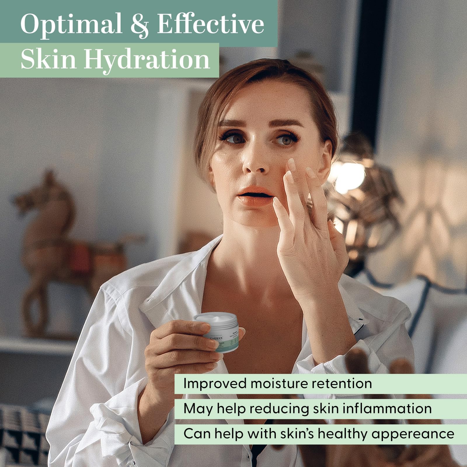 Ceramide & Peptide Anti-Aging Face Cream - Daily Moisturizer for Sensitive Skin | Vegan, Gluten-Free Skincare | Hydrates & Repairs Dry Skin | Perfect for Night Routine & Daily Use