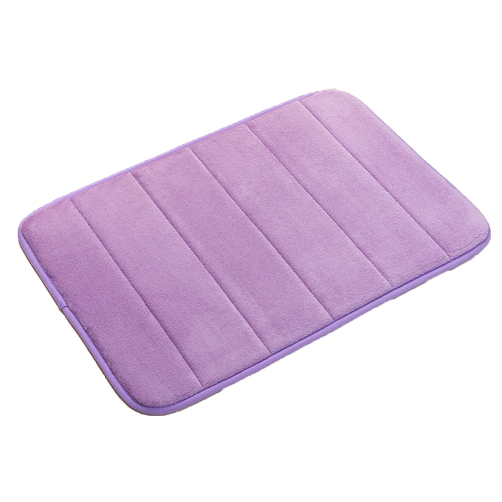 Premium Anti-Slip Bath Mat - Thick Memory Foam Absorbent Bathroom Floor Mat - Soft Door Mat for Bathroom, Bedroom & Living Room - 40x60cm Purple - Perfect for Wet Floors & Cozy Home Decor