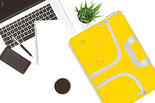 HESTECH 11.6-12.3 Inch Chromebook Case - Neoprene Laptop Sleeve with Handle for Acer R11, HP Stream, Samsung, Surface Pro X/7/6/5/Go, MacBook Air/Pro M2 M1 - Protective Computer Bag in Yellow - Perfect for School, Office & Travel