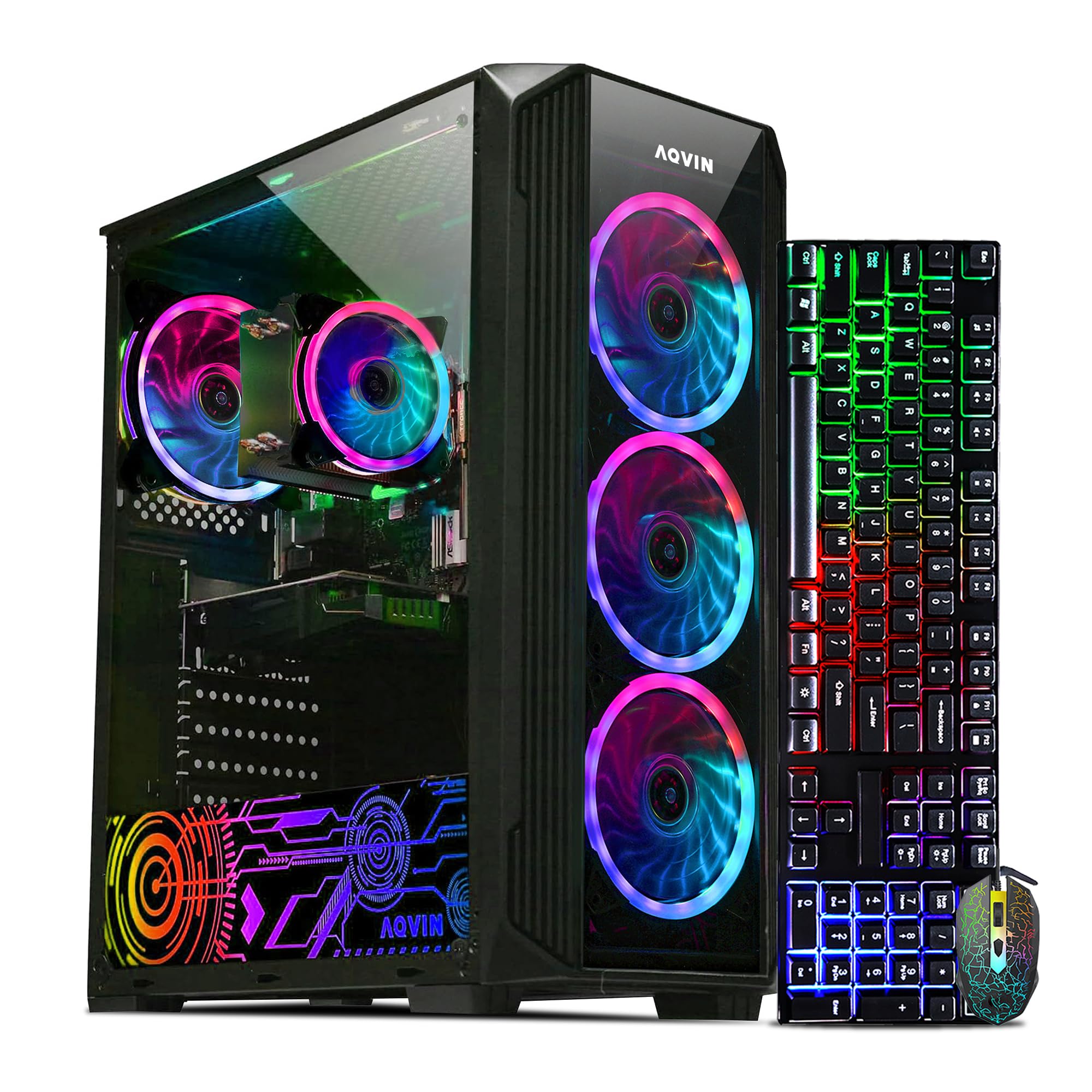 AQVIN ZForce Gaming Desktop Tower PC with 24