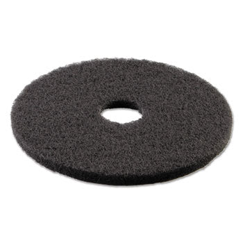 20-Pack Black Stripping Floor Pads for Floor Buffers - Heavy Duty Scrub Pads for Concrete, Tile & Hardwood Floors - Ideal for Commercial Cleaning & Floor Maintenance (5-Pads per Case)