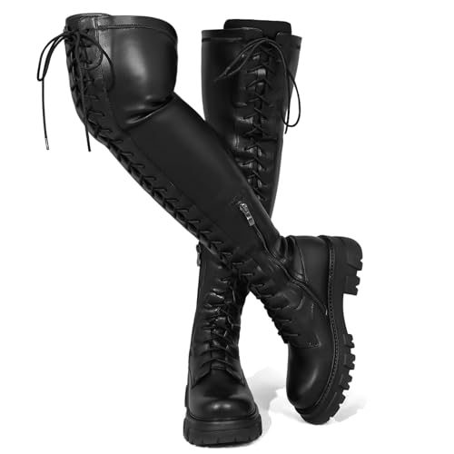 Black-lace Up