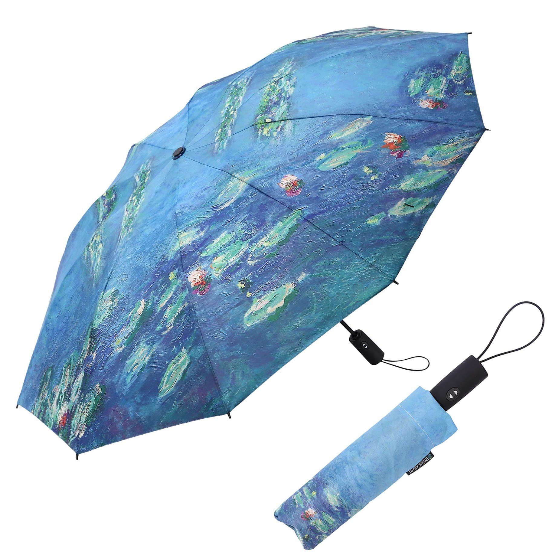 RainCaper Compact Folding Travel Umbrella - Windproof, Lightweight & Portable for Men & Women - Perfect for Commuting, Hiking & Outdoor Adventures