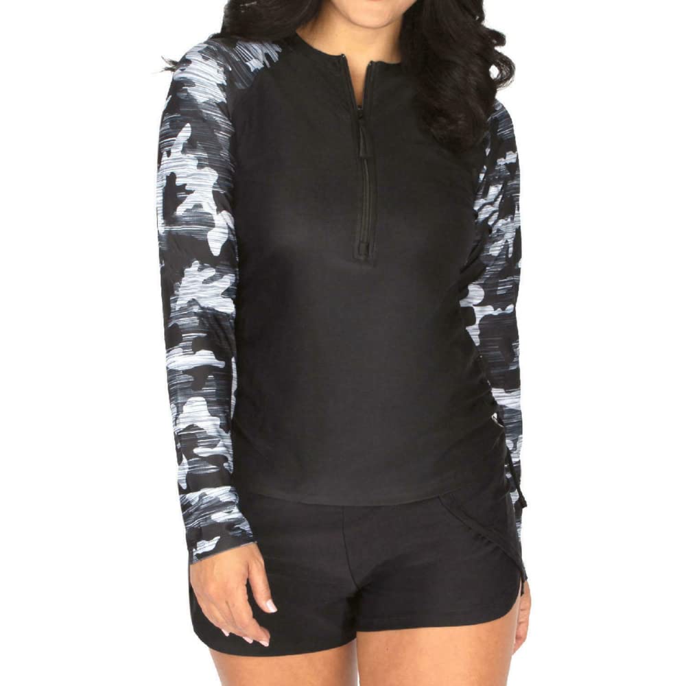 Free Country Women's UPF Sun Protection Long Sleeve Shirt - Lightweight Quick-Dry Activewear for Hiking, Beach & Outdoor Activities