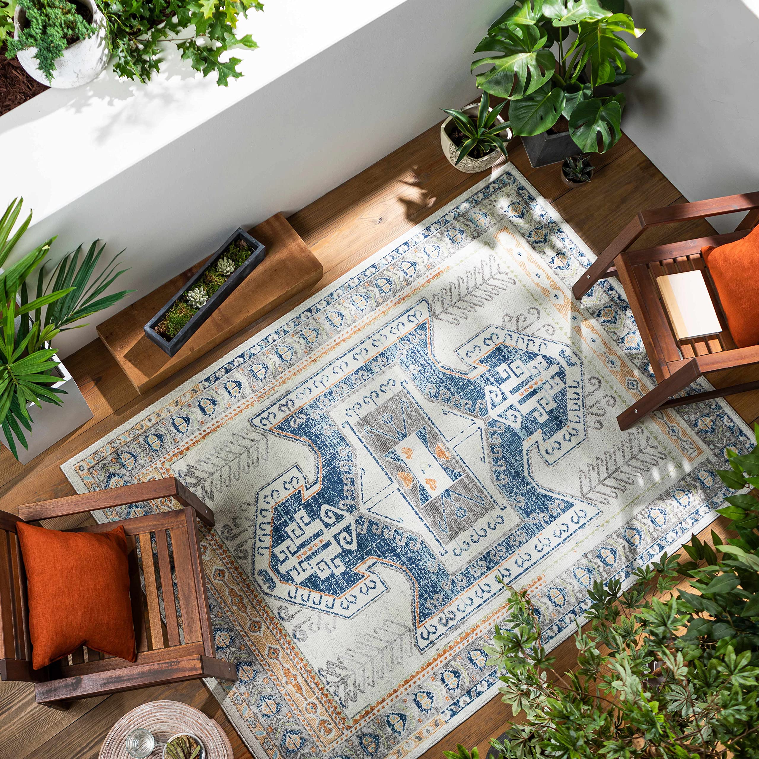 Hauteloom Milam Bohemian Transitional Area Rug 8'10