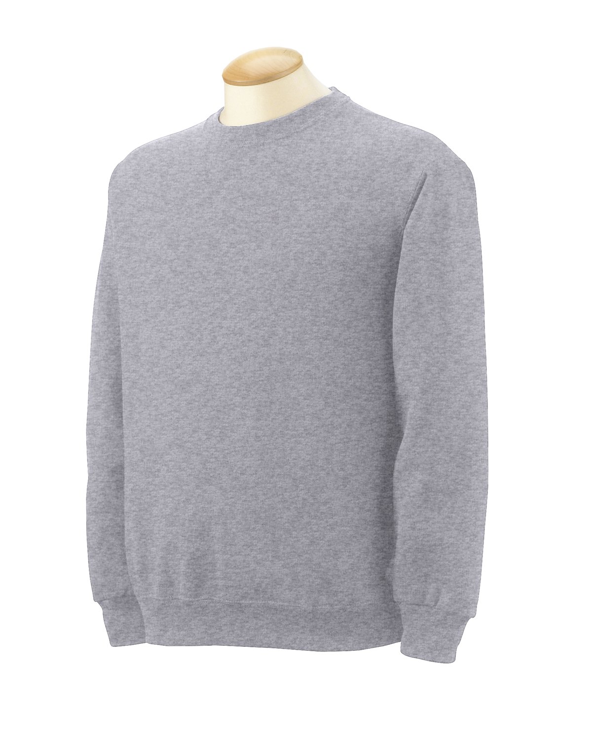 Fruit of the Loom Men's 1X1 Rib Cuffs Sweatshirt - Comfortable Cotton Pullover for Casual Wear, Gym & Lounge | Warm Fleece Lined Hoodie for Fall & Winter
