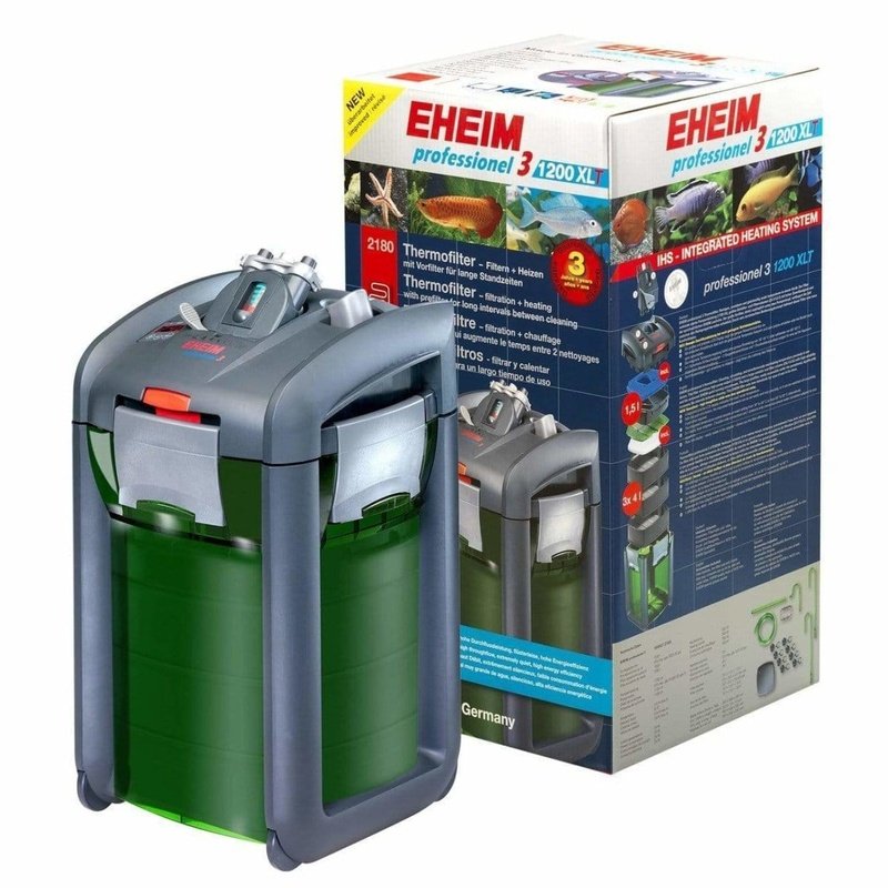 Eheim Professional 3 1200XLT (2180) Electronic Canister Filter with Heater - 1200L Capacity, 1700L/h Flow Rate - Perfect for Large Aquariums & Fish Tanks