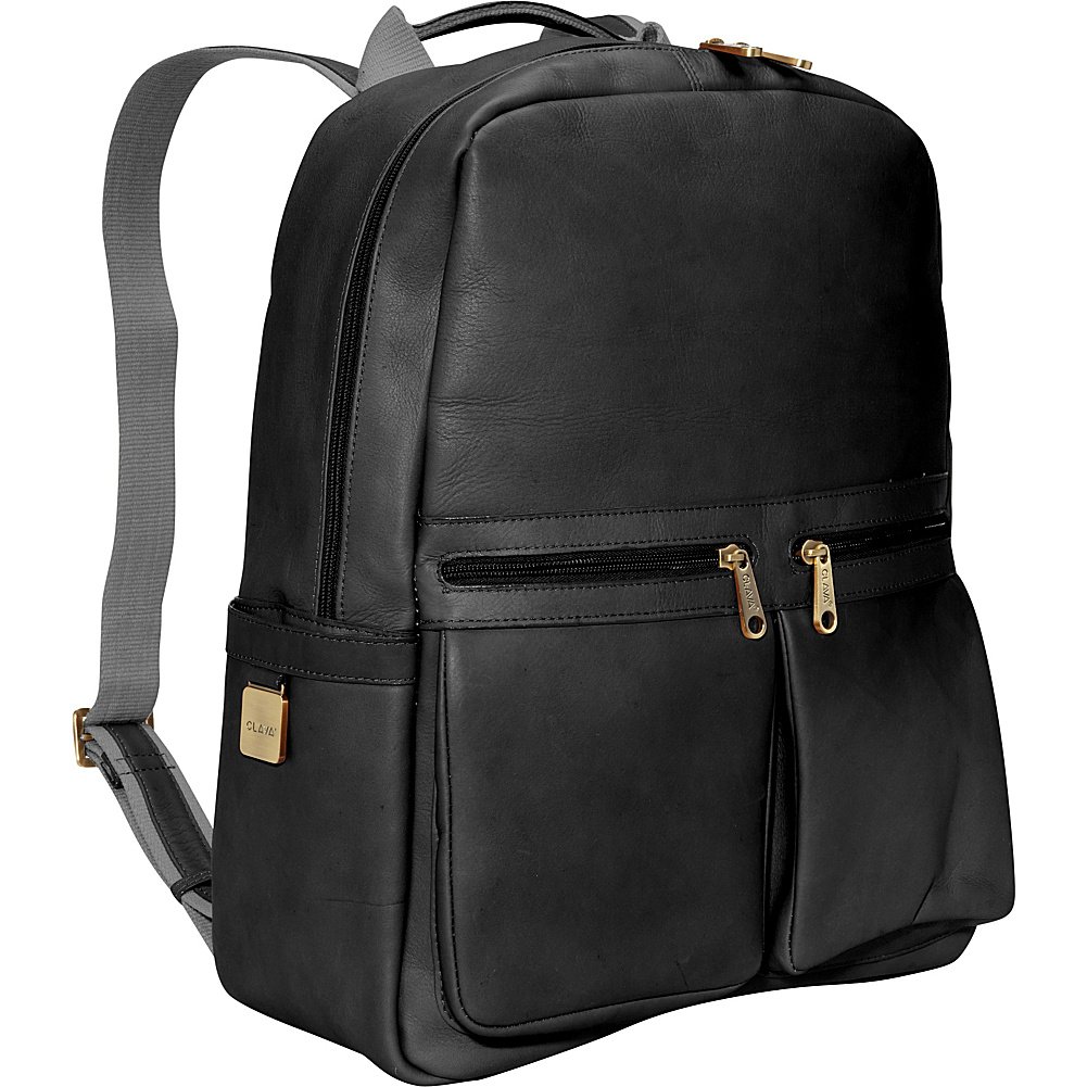 Stylish City Pocket Laptop Backpack (Vachetta Black) - Durable 15.6 Inch Laptop Bag with USB Charging Port - Perfect for Work, Travel & College Students