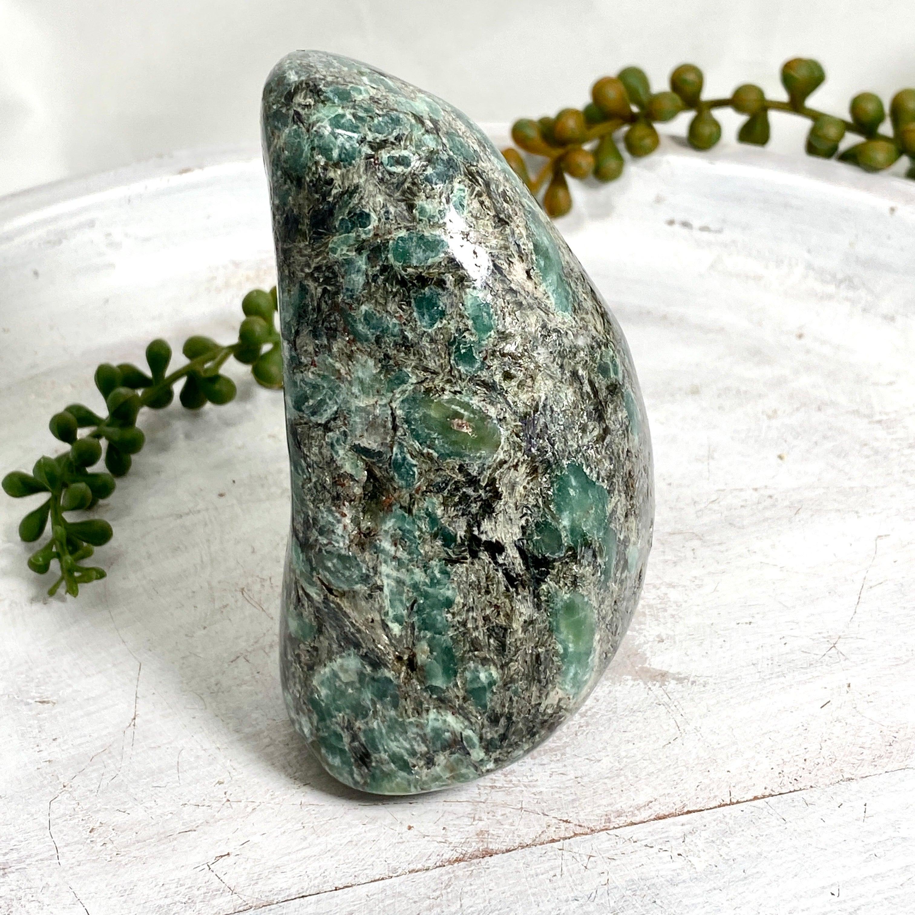 Natural Emerald Gemstone Freeform Pendant - Handcrafted Jewelry for Women, Gift for Her, Birthday, Anniversary, Valentine's Day | Boho Chic, Spiritual Healing, Meditation Accessory