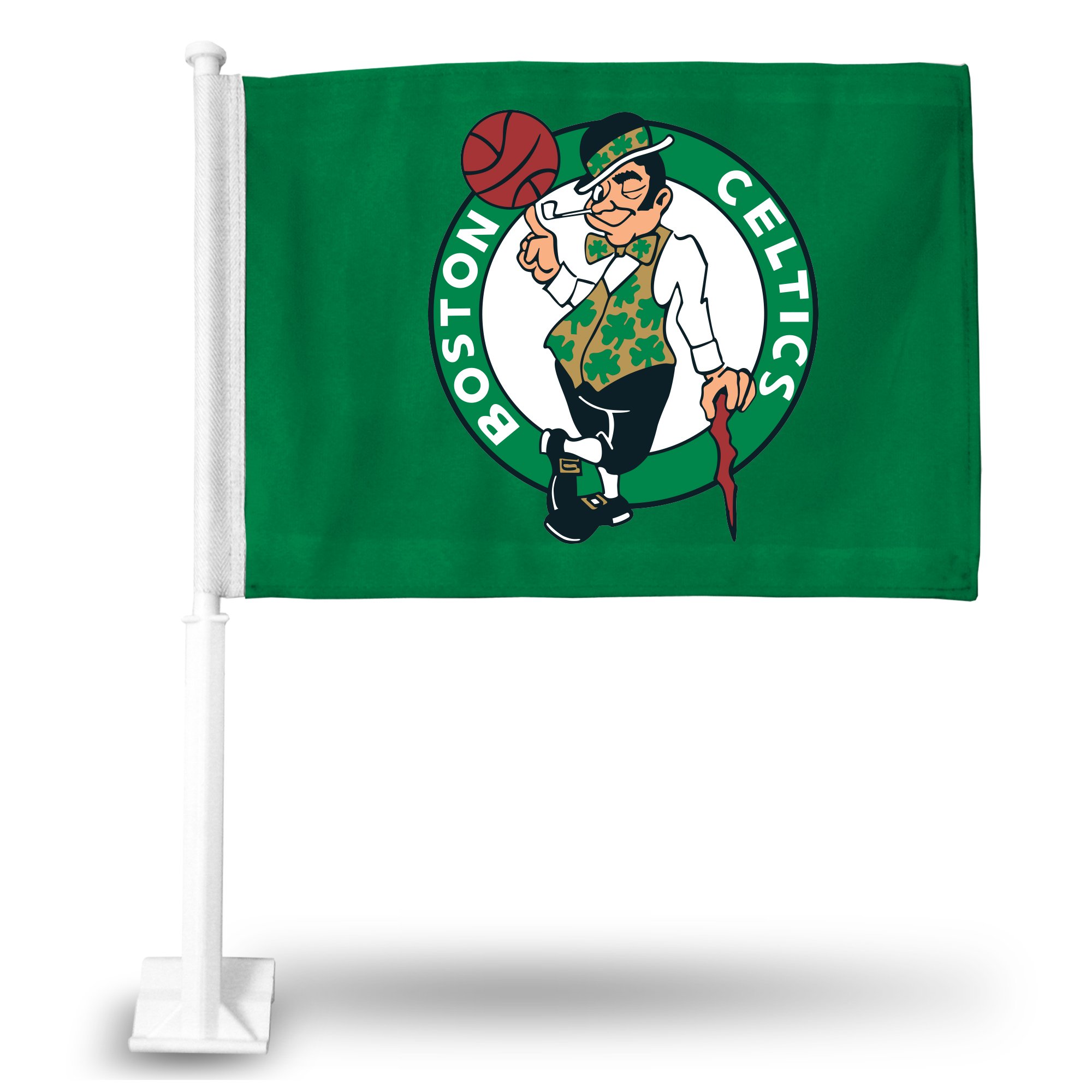 Official NBA Team Car Flag with Pole - Premium Quality, Durable Polyester - Show Your Team Spirit on the Road | Perfect for Game Day, Tailgating & Road Trips