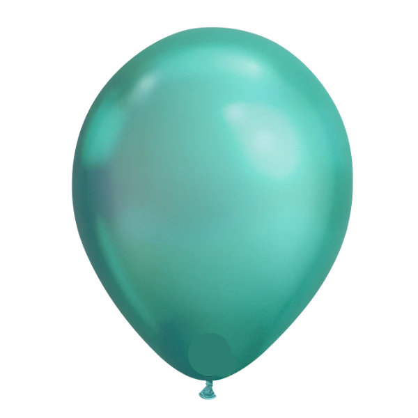 11 Inch Chrome Green Plain Balloons - Premium Latex Party Balloons for Birthday, Wedding, Baby Shower & Holiday Decorations