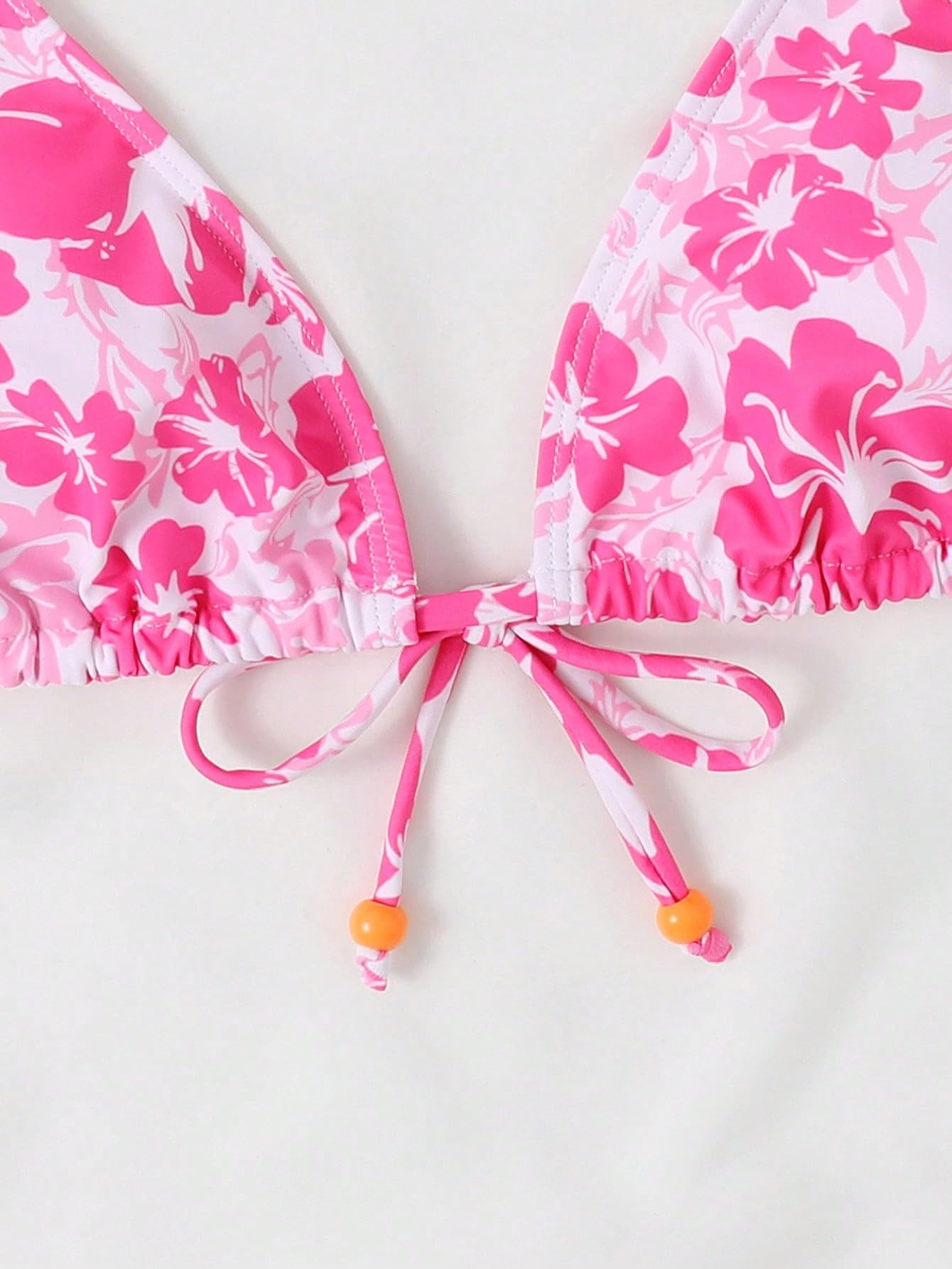Verdusa Women's Floral Print Halter Bikini Top - String Triangle Bra Swimsuit for Beach, Pool & Summer Vacation | Sexy Swimwear for Women
