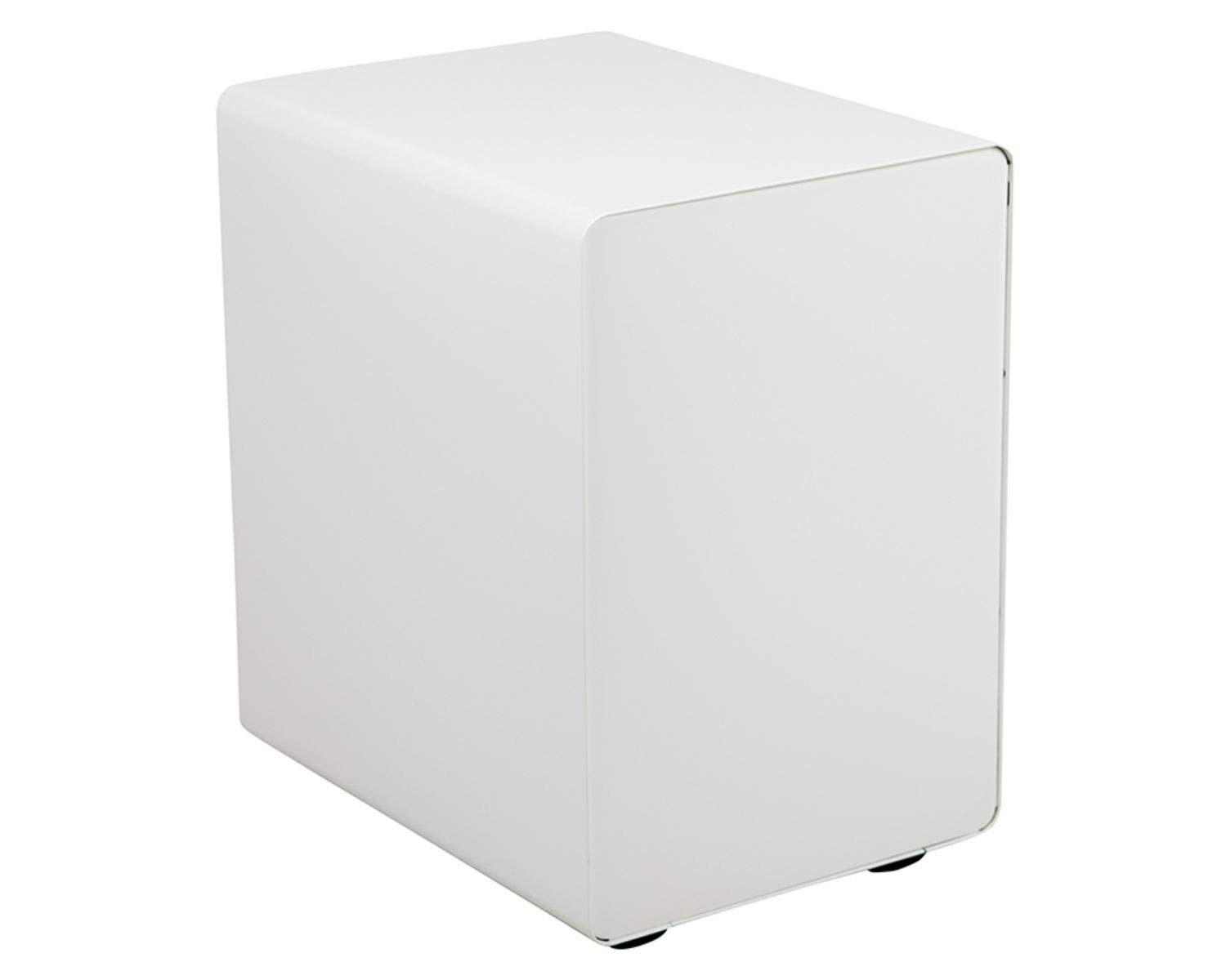 Flash Furniture Wren Ergonomic 3-Drawer Mobile Locking File Cabinet with Anti-Tilt Mechanism & Hanging Drawer - Legal & Letter Size Files, White - Perfect for Home Office, Law Firms & Corporate Workspaces