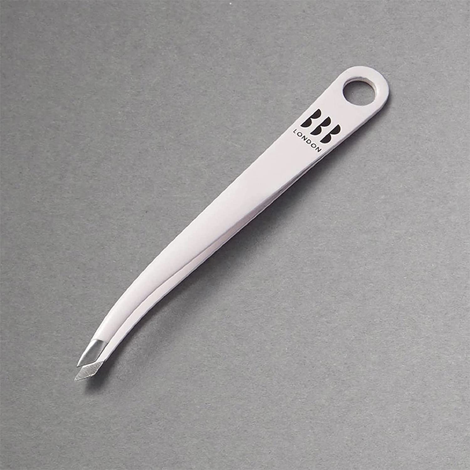 BBB LONDON Super Grip Tweezers - Professional Stainless Steel Slanted Tweezers for Eyebrows, Splinters & Hair Removal - Perfect for Home, Salon & Travel Beauty Kits