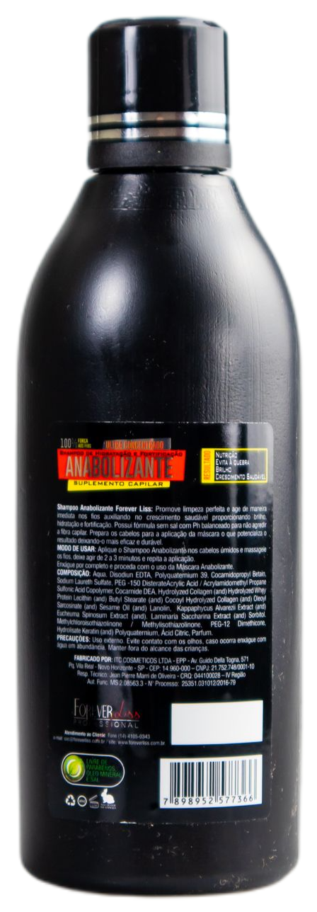 Forever Liss Anabolic Shampoo 300ml - Super Concentrated Hair Growth Treatment with Biotin & Keratin | For Thinning Hair, Hair Loss & Damaged Hair Repair | Daily Use for Stronger, Healthier Hair