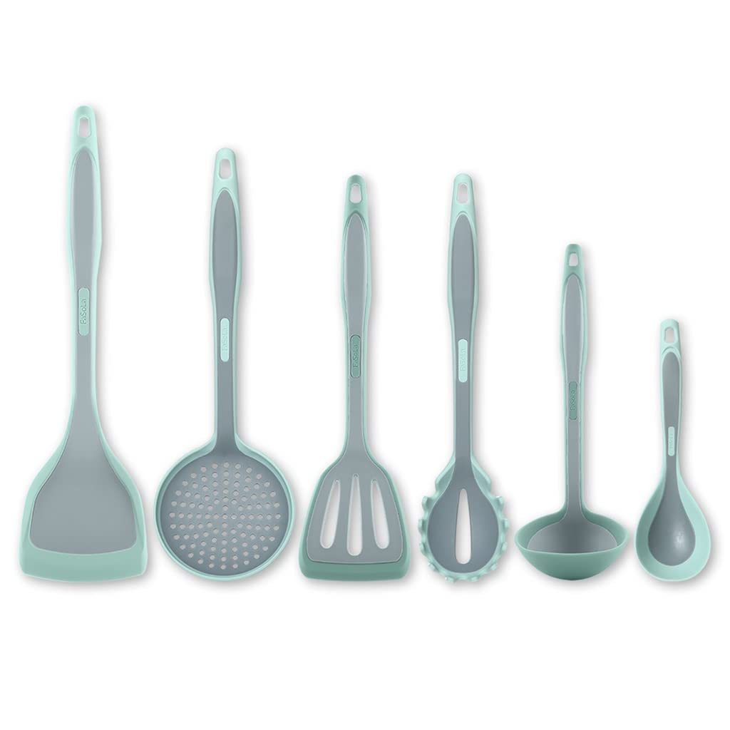 Non-Stick Silicone Spatula Set - Heat Resistant Cooking Utensils for Frying Pan, Soup, Noodles - Kitchen Accessories for Baking, Stirring, Serving - Perfect for Home Cooking & Restaurant Use