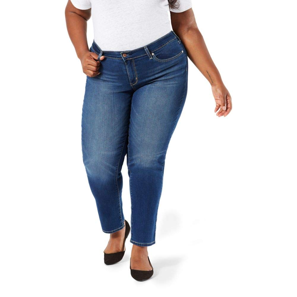 Signature by Levi Strauss & Co. Gold Label Women's Modern Straight Jeans - Classic Comfort for Everyday Wear | Perfect for Work, Casual Outings & Weekend Style