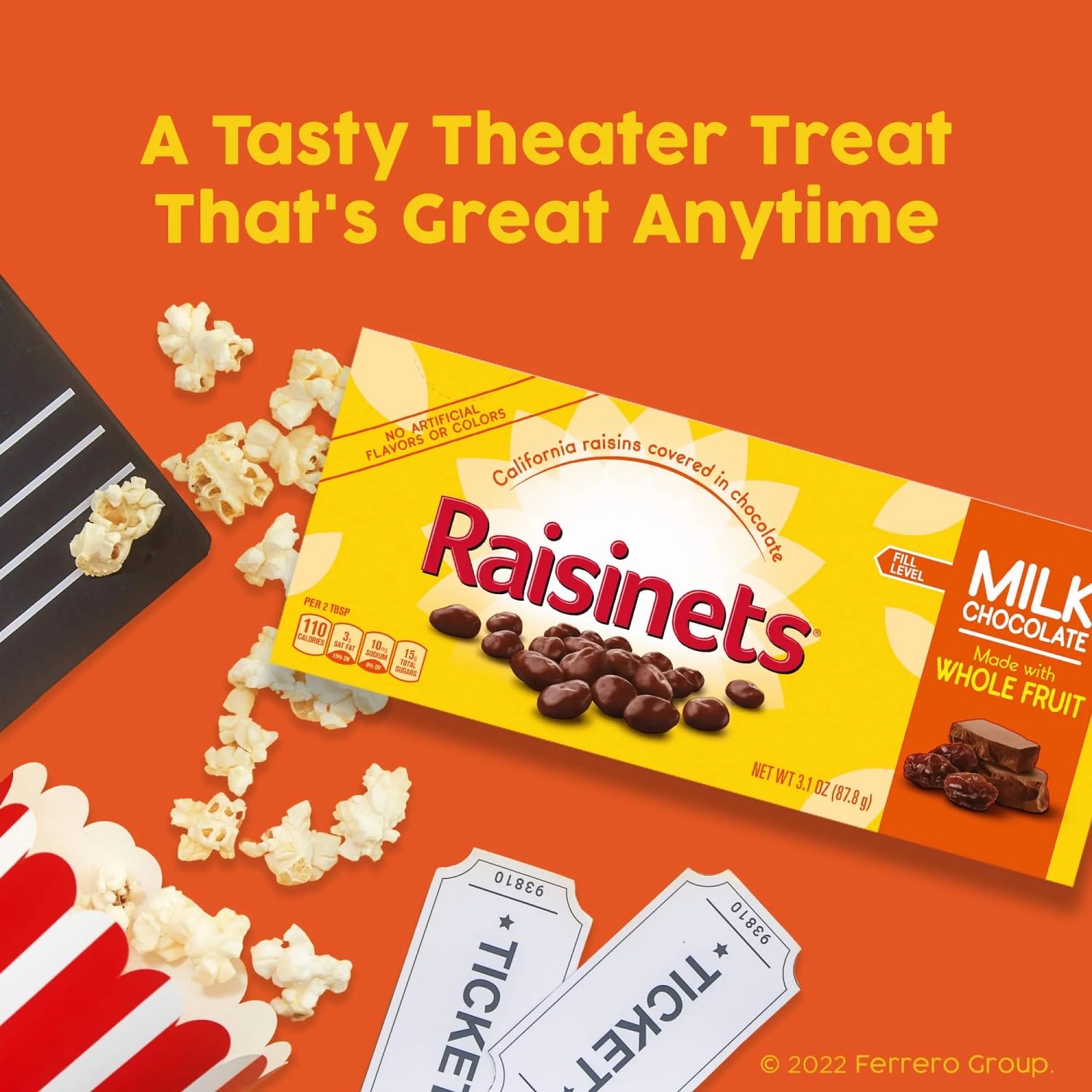 Nestle Raisinets 3.5oz Chocolate Covered Raisins - Movie Theater Candy Snack for Parties, Gifts & Home Entertainment