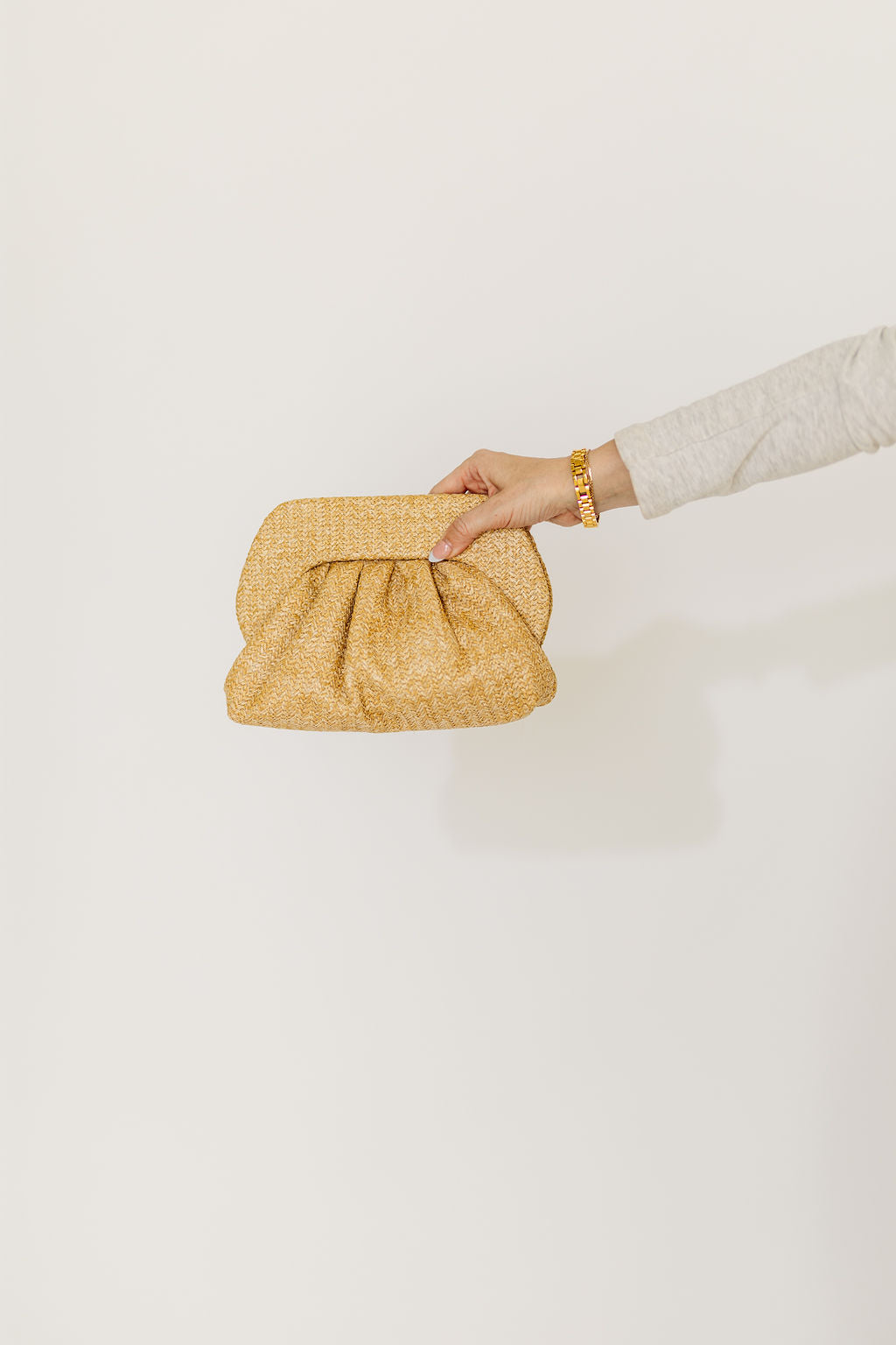 Linda Straw Frame Clutch Bag - Natural Woven Handbag for Women | Perfect for Beach, Summer Outfits & Boho Fashion Accessories