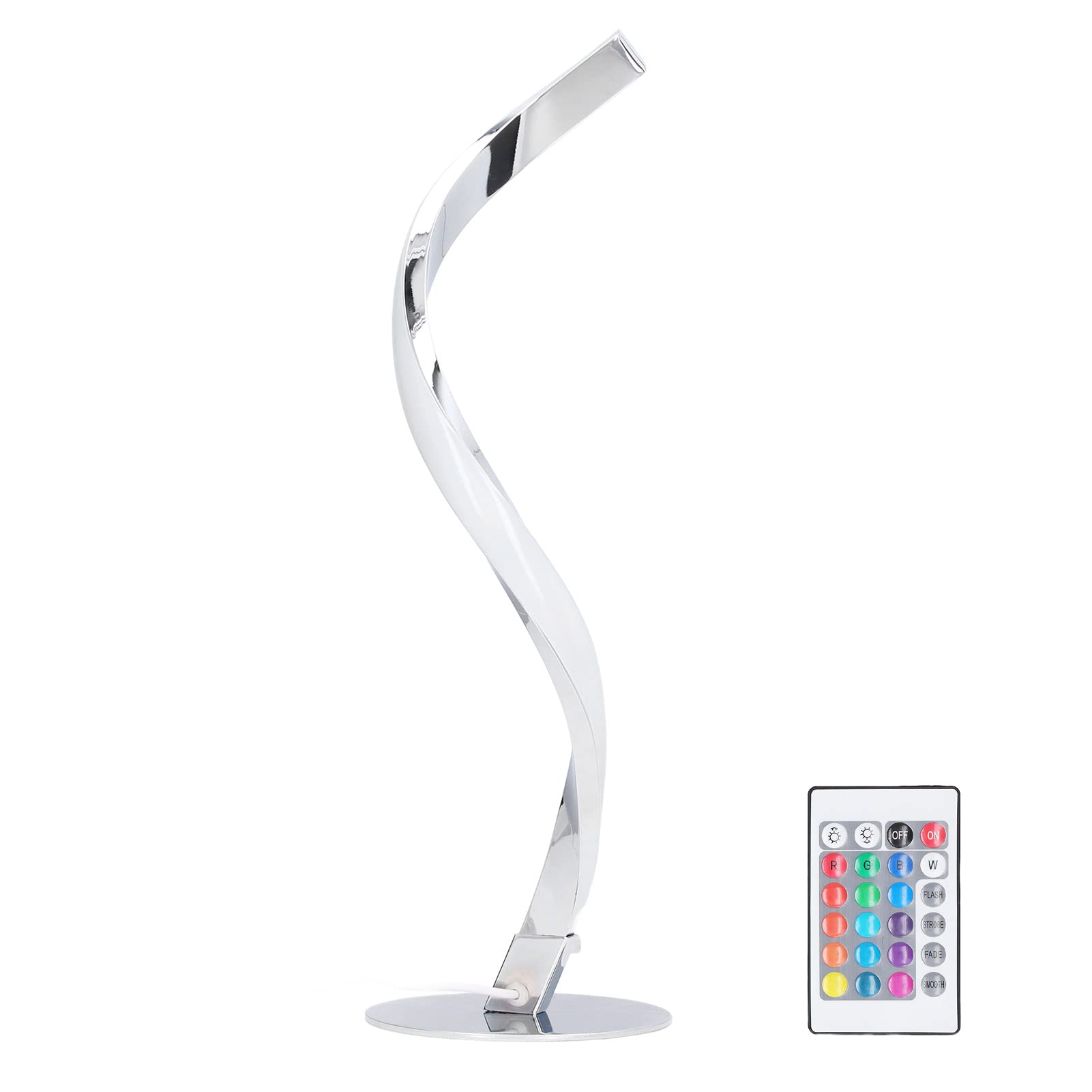 Spiral LED Table Lamp - Modern Multifunctional Stylish Desk Light for Living Room, Bedroom, Office - US Plug - Perfect for Reading, Working & Home Decor