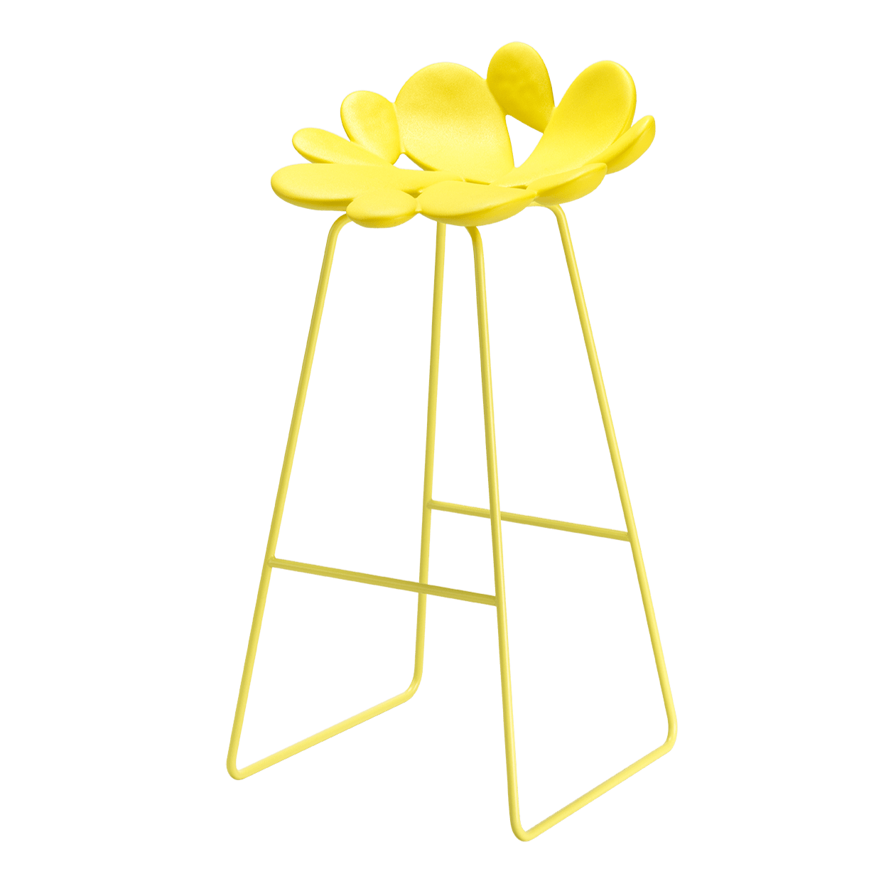 Qeeboo Filicudi Stool - Modern Designer Bar Stool for Kitchen, Dining & Living Room - Lightweight Plastic Chair for Home & Office Decor