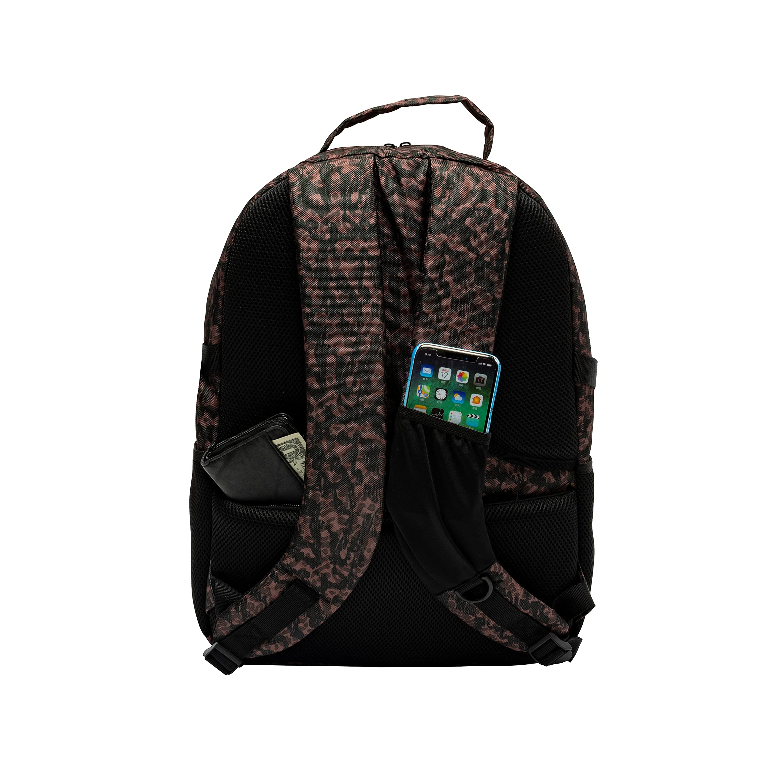 Geckobrands Endurance Backpack - Durable Laptop Backpack for Work & Travel, Water-Resistant, 17.3 Inch Laptop Compartment (Grunge Rose) - Perfect for Office, Commuting & Business Trips