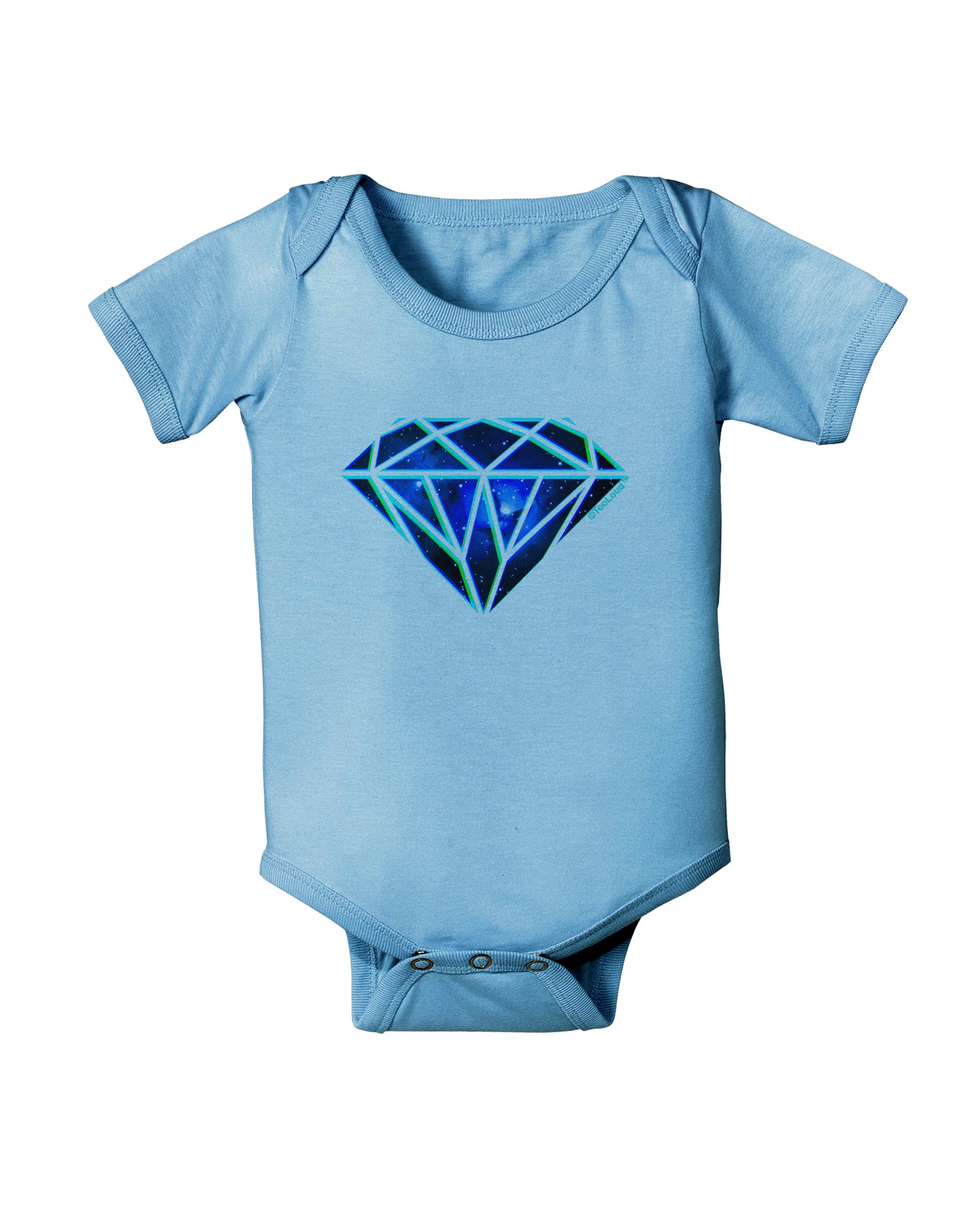 TooLoud Space Diamond Baby Romper Bodysuit - Cute Astronaut Onesie for Newborns & Infants | Perfect for Space-Themed Photoshoots, Birthday Parties & Nursery Outfits