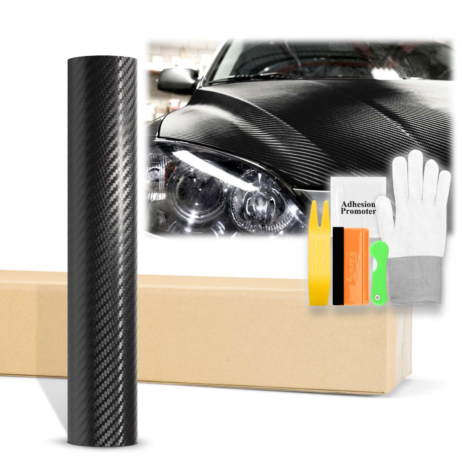 3D Carbon Fiber Vinyl Wrap for Cars - 60