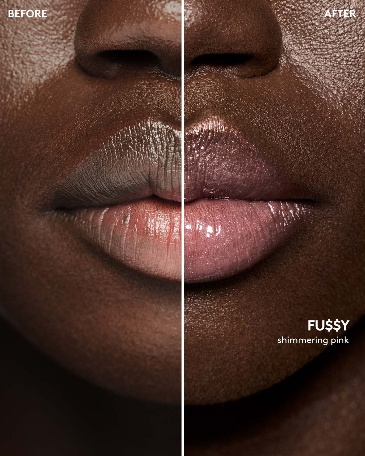 Fenty Beauty Gloss Bomb Universal Lip Luminizer - Fu$$y - Hydrating Plumping Lip Gloss for Women, Perfect for Day & Night Wear, Parties & Special Occasions