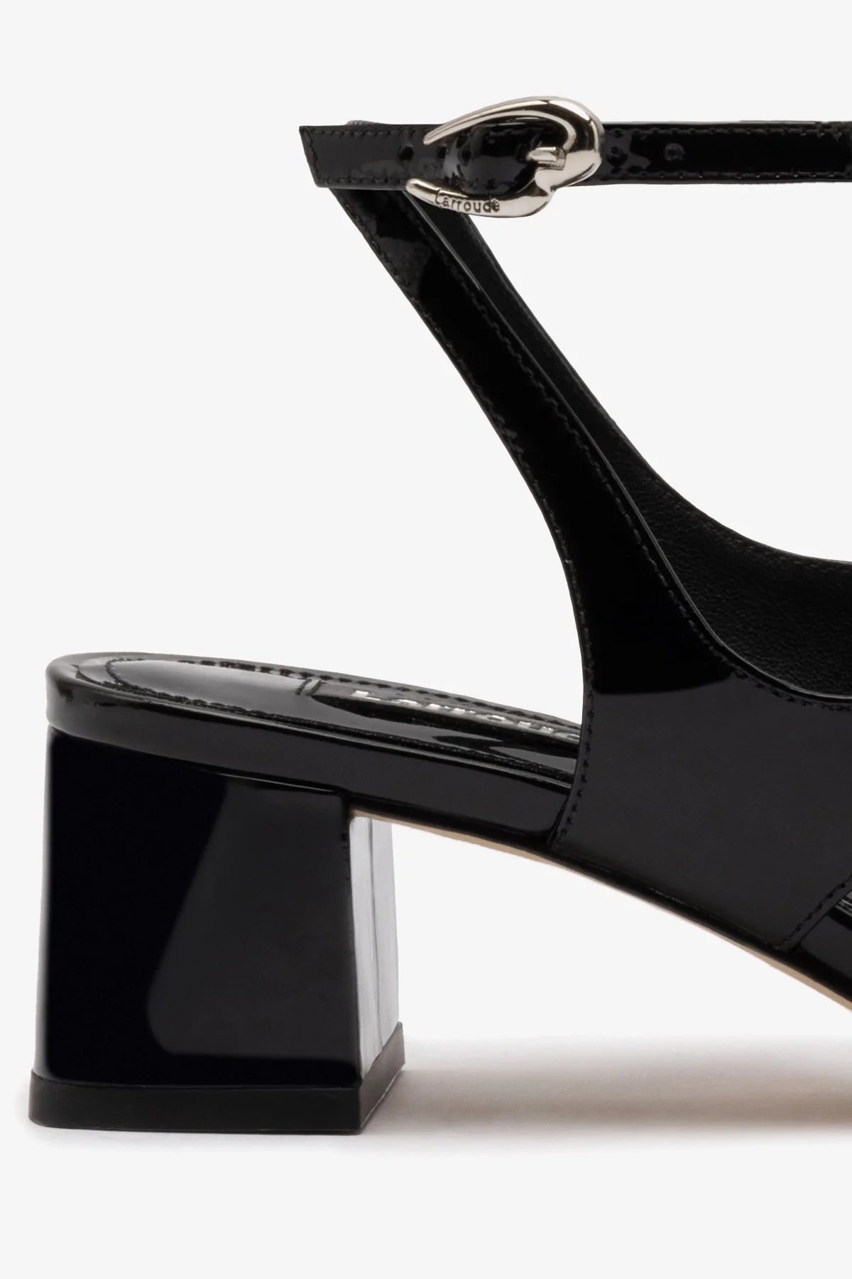 Gaia Block Sandal - Black Leather Women's Comfortable Chunky Heel Sandals for Summer, Beach, and Casual Outfits