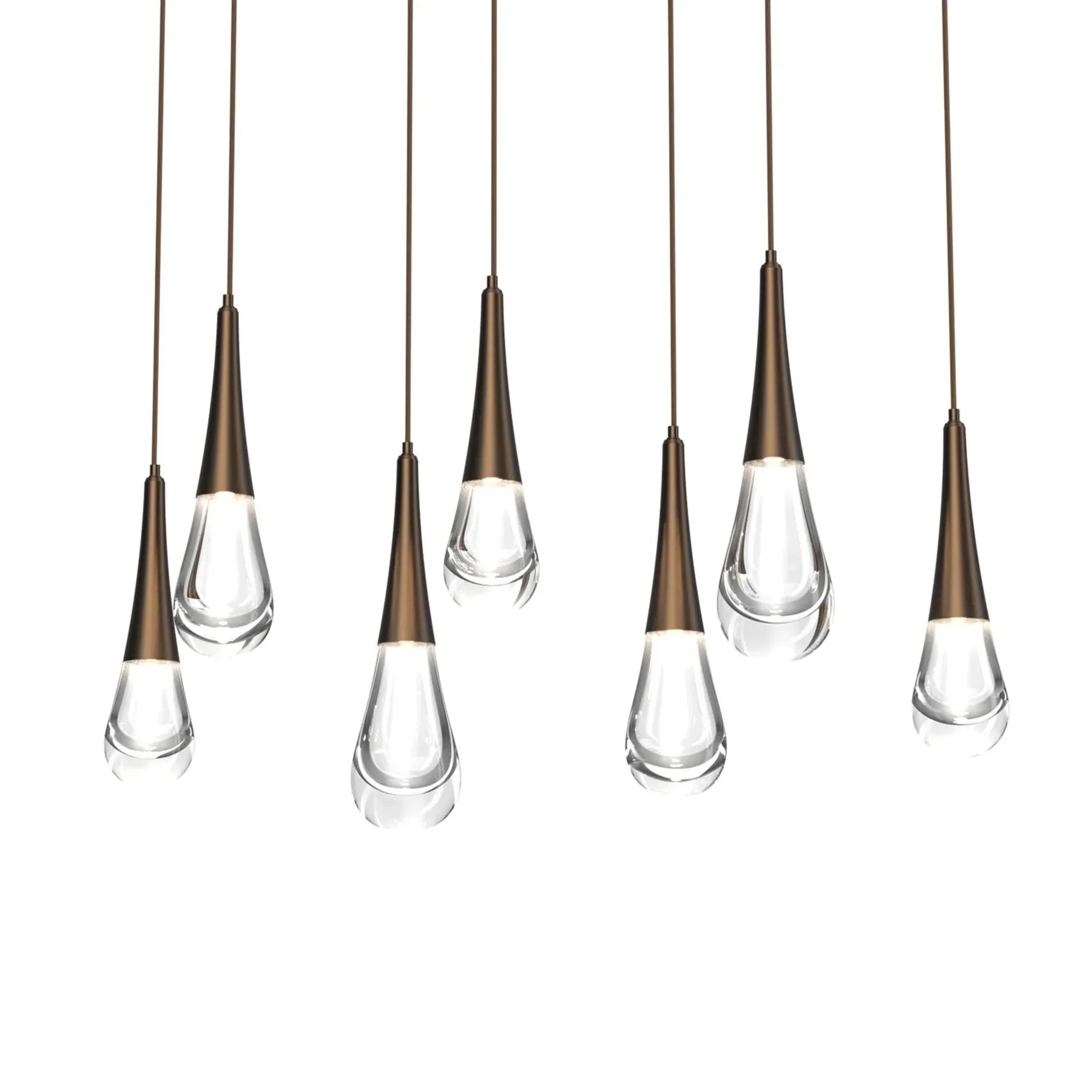 Modern Rectangle LED Chandelier with Water Drop Crystals - Elegant Dining Room Lighting Fixture for Home Decor
