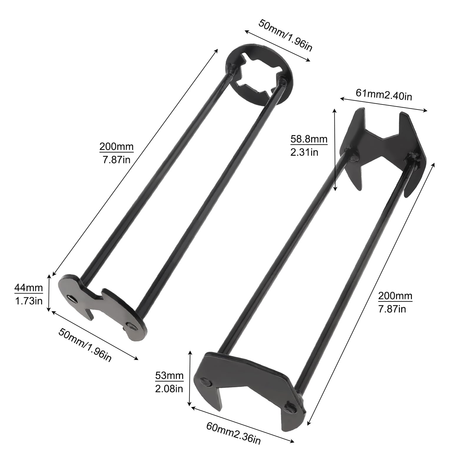 2-Pack Dual Head Pipe Wrench Set - Adjustable Basin Sink Wrench & Faucet Plumbing Tool for Home Repairs, Pipe Maintenance, Bathroom & Kitchen Installations - Perfect for DIY Projects and Professional Plumbing Work