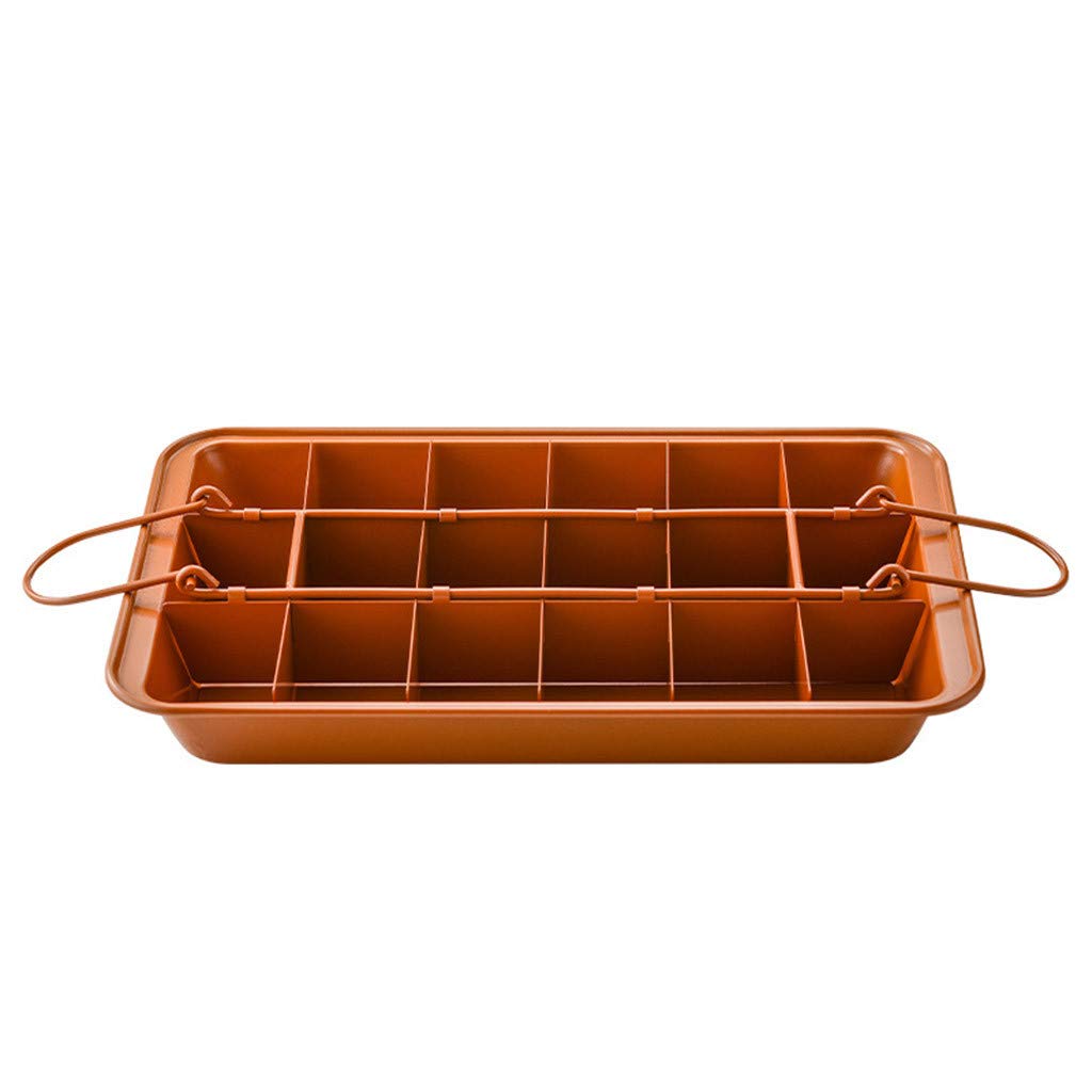 Yiser Heavy-Duty Nonstick Cake Tray with Dividers - Perfect for Baking & Home Decor