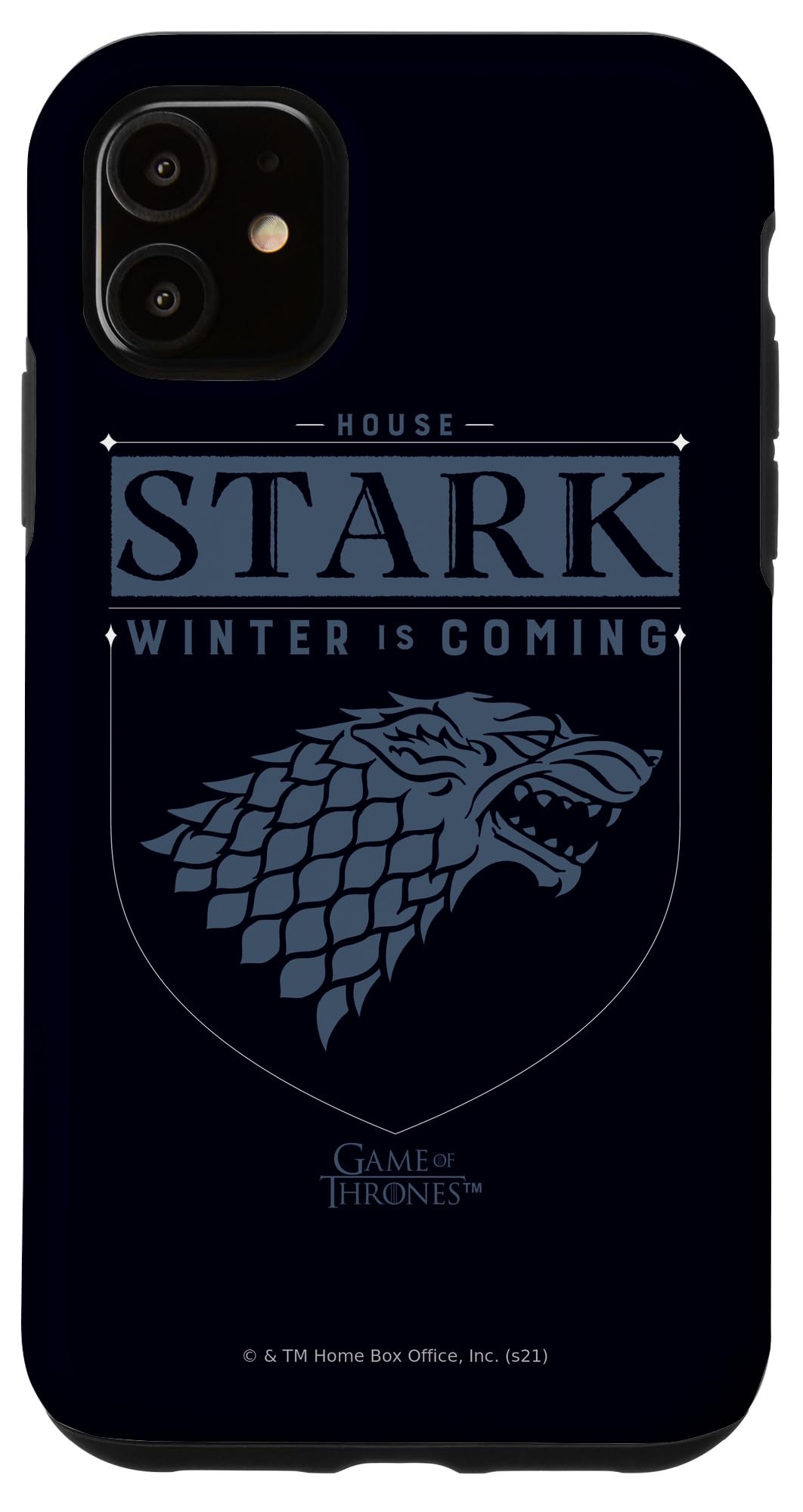 iPhone 11 Case with House Stark Sigil from Game of Thrones - Durable Protective Cover for Fans | Perfect for Daily Use, Cosplay & GOT Themed Parties