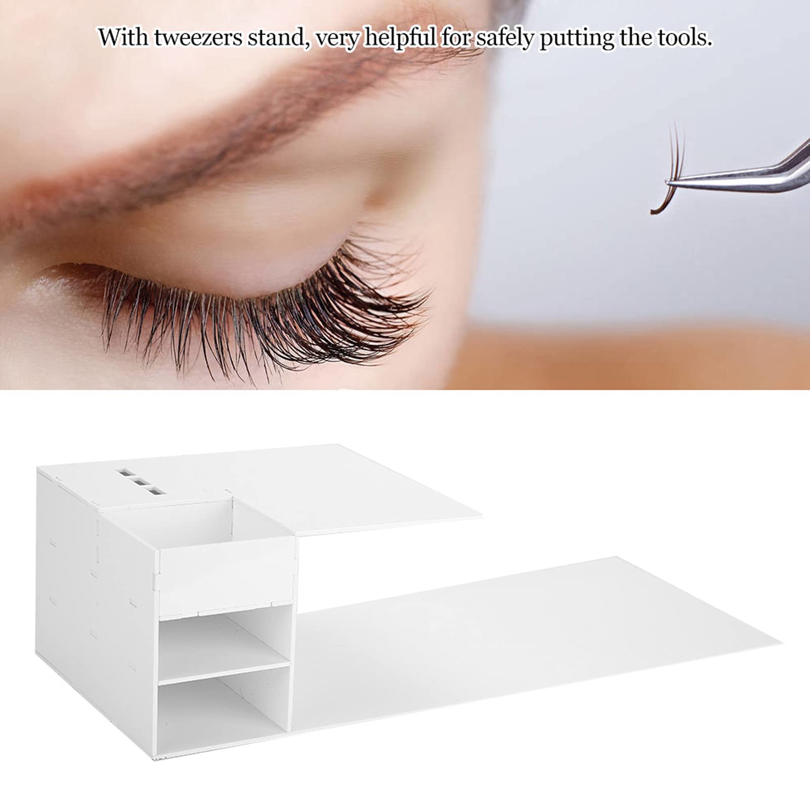 Professional Acrylic Eyelash Extension Display Stand with Tweezers Rack - Lash Extension Pillow Organizer for Salon & Makeup Artists - Perfect for Eyelash Grafting, Storage & Beauty Salon Display